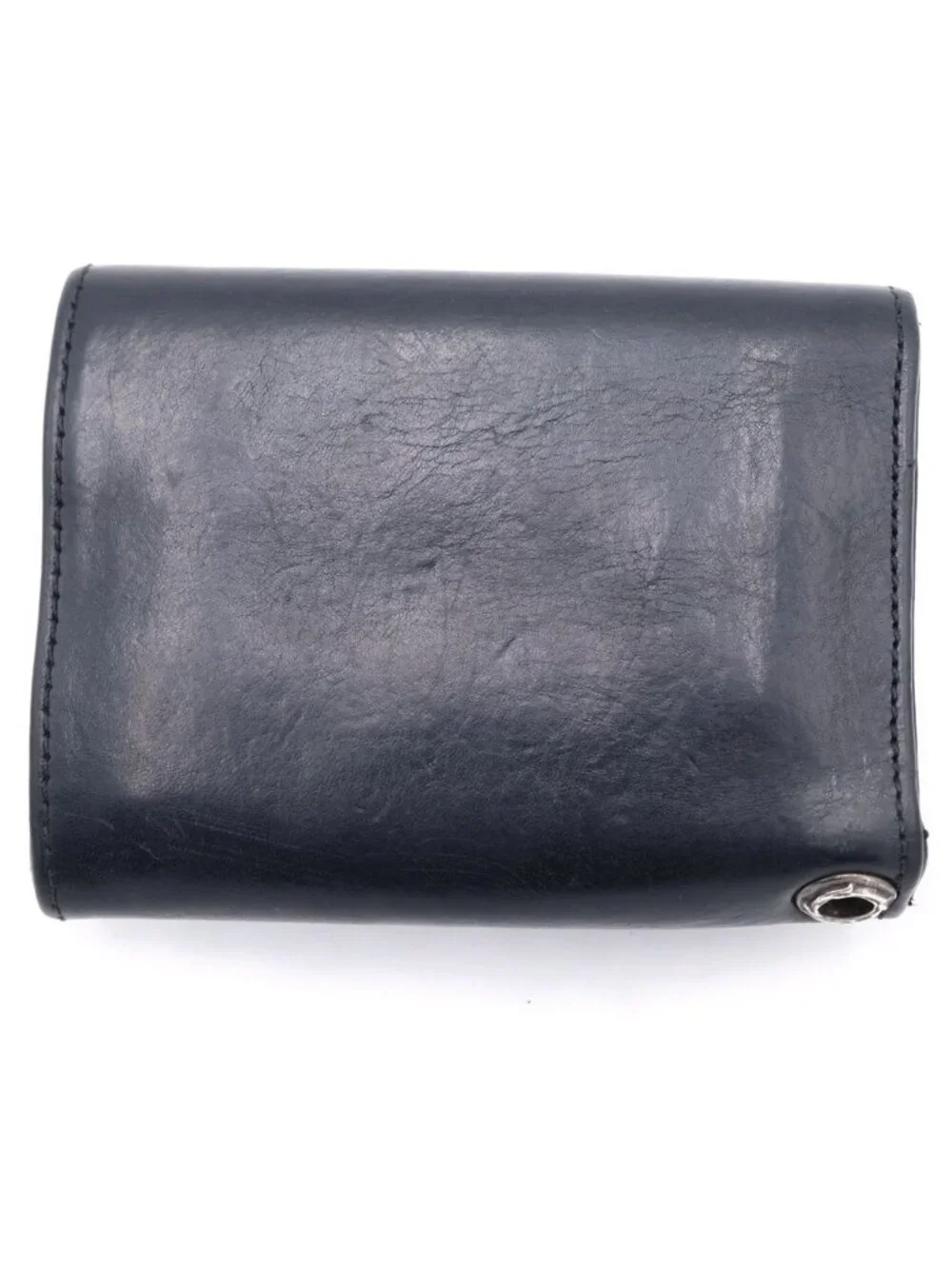 Chrome Hearts BS Flare Button Leather Wallet Black